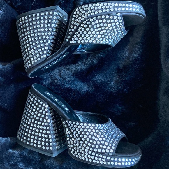 Simon Miller Crystal Slice Platform Mule Sandals - Picture 3 of 16